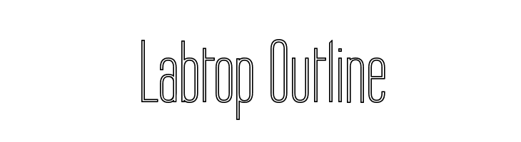 Labtop Outline Font