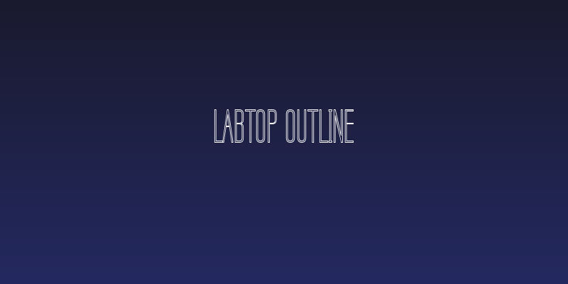 Labtop Outline Social Header