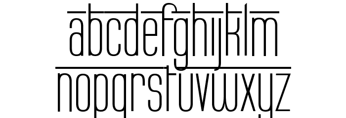 Labtop Overscore Font LOWERCASE