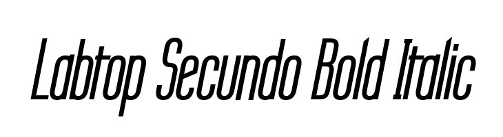 Labtop Secundo Bold Italic  नि: शुल्क फ़ॉन्ट्स डाउनलोड