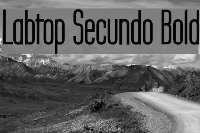 Labtop Secundo Bold フォント examples
