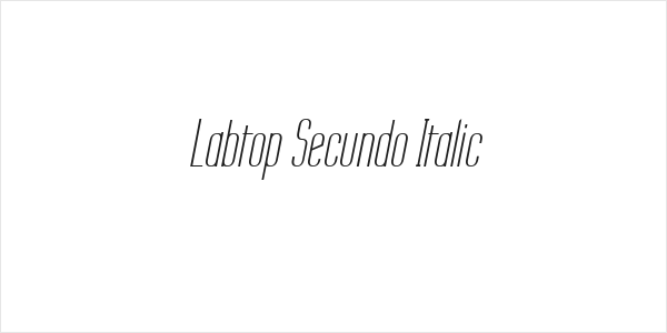 Labtop Secundo Italic Logo