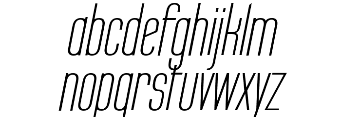 Labtop Secundo Italic Font LOWERCASE