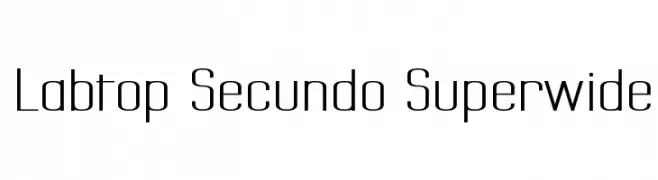 Labtop Secundo Superwide  baixar fontes gratis