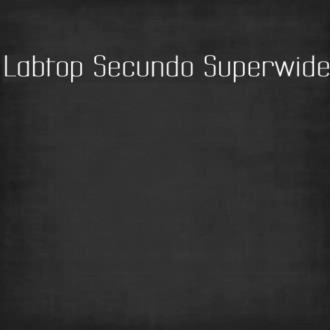 Labtop Secundo Superwide Font examples