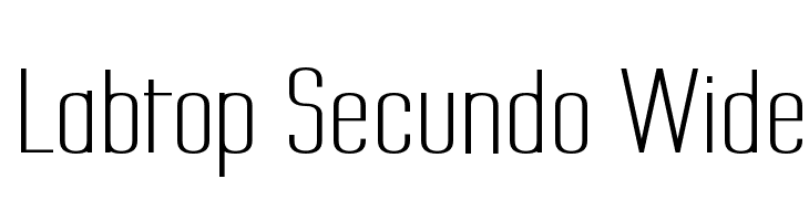 Labtop Secundo Wide Шрифта