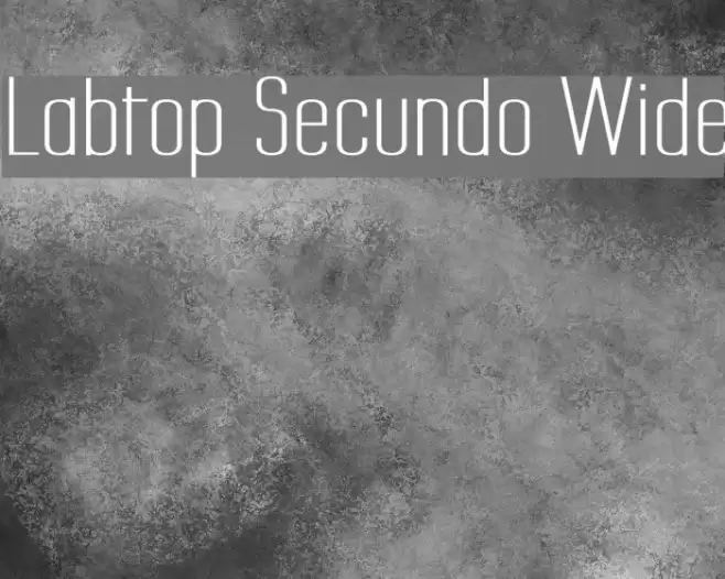 Labtop Secundo Wide フォント examples