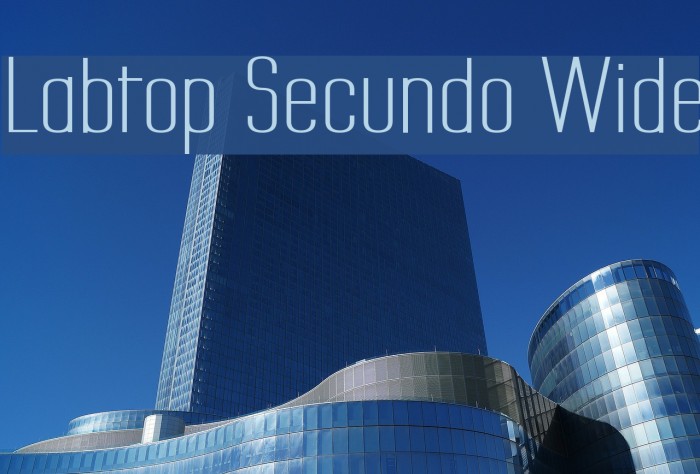 Labtop Secundo Wide Font examples