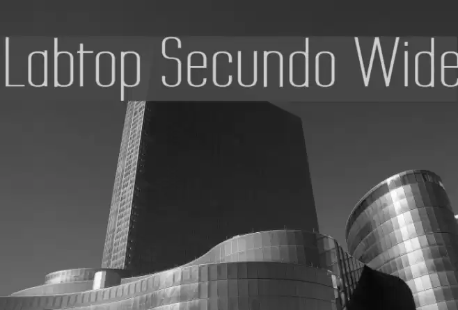 Labtop Secundo Wide フォント examples