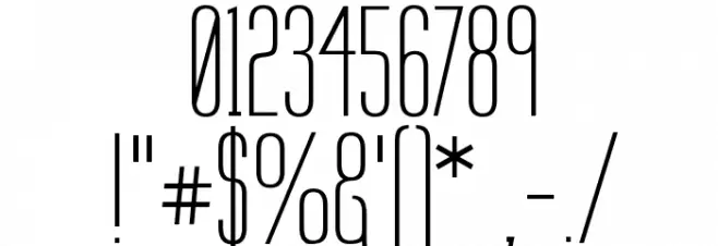 Labtop Secundo Font OTHER CHARS