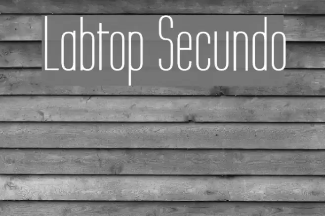 Labtop Secundo Font examples