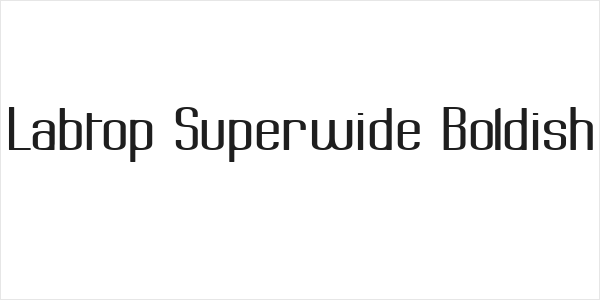 Labtop Superwide Boldish Logo