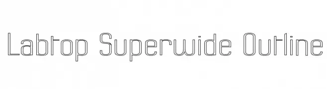 Labtop Superwide Outline  Descarca Fonturi Gratis