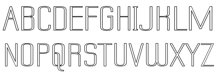 Double outlined fonts. Outlined fonts