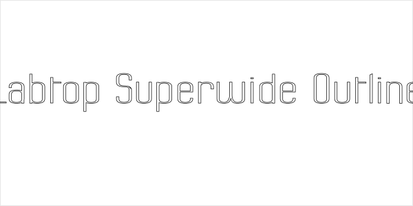 Labtop Superwide Outline Logo