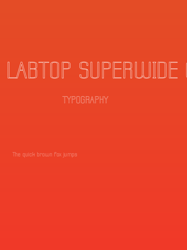 Labtop Superwide Outline Poster