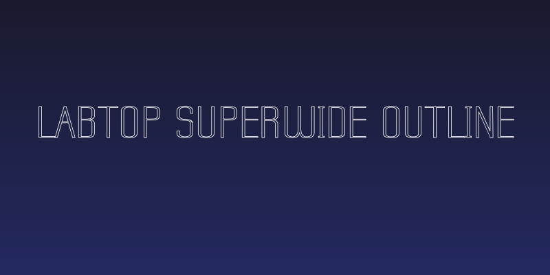 Labtop Superwide Outline Social Header