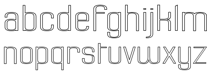 Labtop Superwide Outline Font LOWERCASE