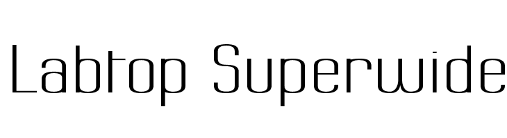 Labtop Superwide  नि: शुल्क फ़ॉन्ट्स डाउनलोड