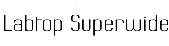 Labtop Superwide  font caratteri gratis