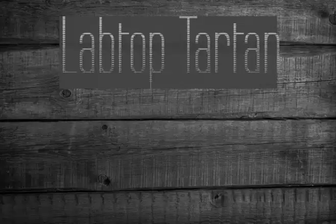 Labtop Tartan Font examples