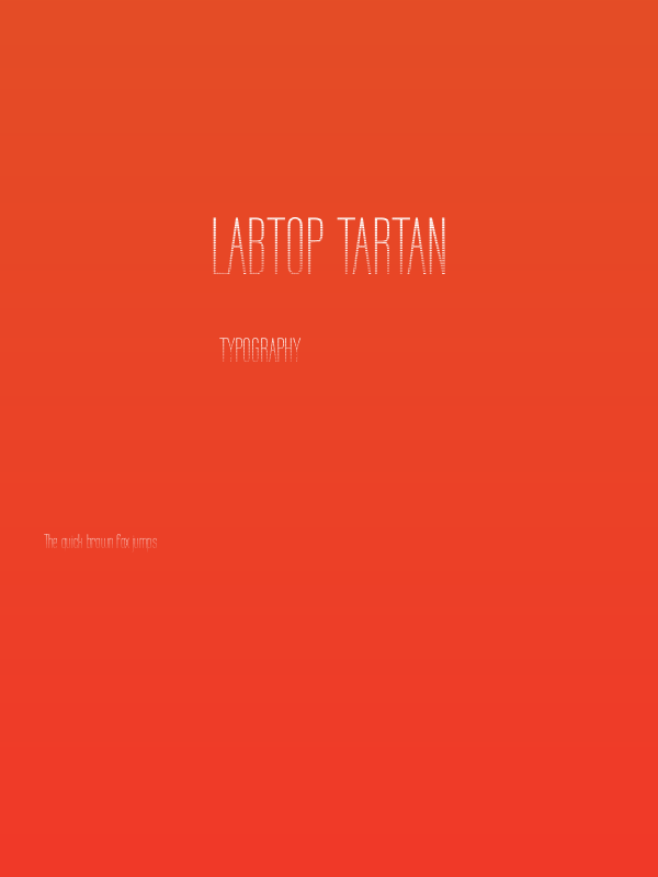Labtop Tartan Poster