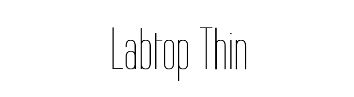 Labtop Thin Шрифта