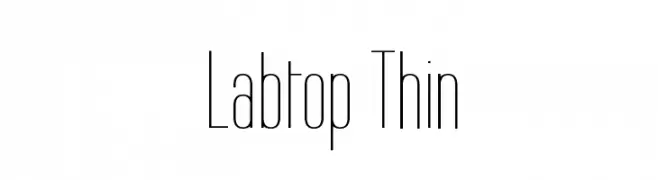 Labtop Thin  Descarca Fonturi Gratis