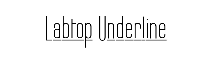 Labtop Underline  Free Fonts Download