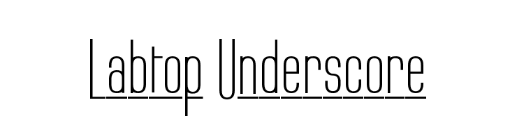 Labtop Underscore  Free Fonts Download