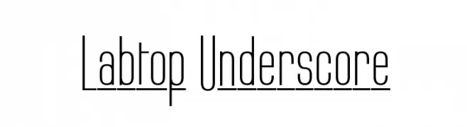 Labtop Underscore  font caratteri gratis