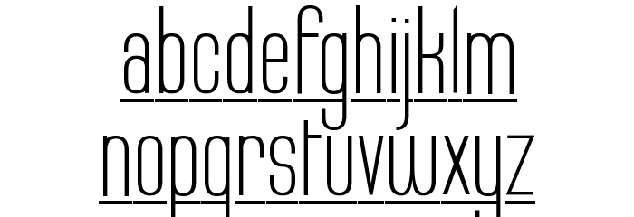Labtop Underscore Font LOWERCASE