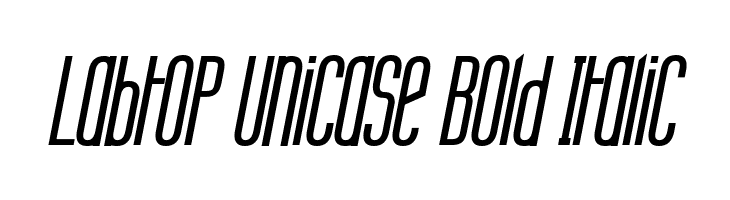 Labtop Unicase Bold Italic Шрифта