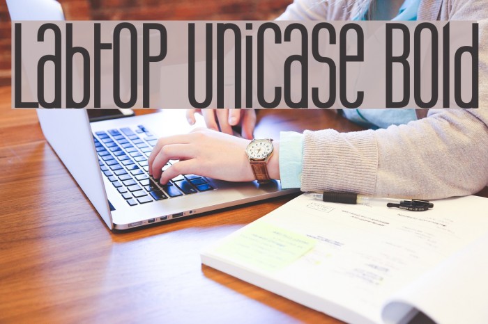 Labtop Unicase Bold Font examples