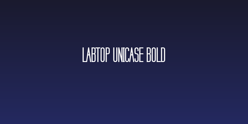 Labtop Unicase Bold Social Header