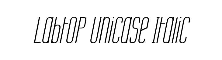 Labtop Unicase Italic Font