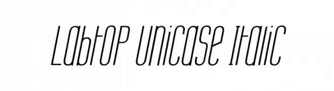 Labtop Unicase Italic  Descarca Fonturi Gratis
