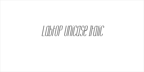 Labtop Unicase Italic Logo