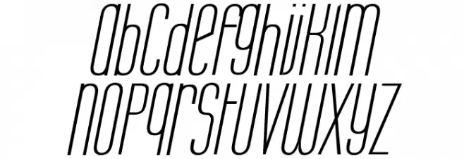 Labtop Unicase Italic Schriftart Kleinbuchstaben