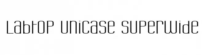 Labtop Unicase Superwide  font caratteri gratis
