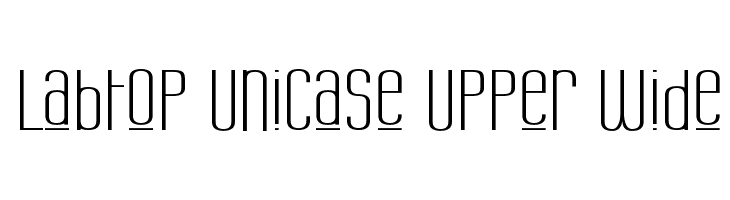 Labtop Unicase Upper Wide  les polices de caractères gratuit tlcharger