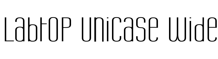Labtop Unicase Wide Шрифта