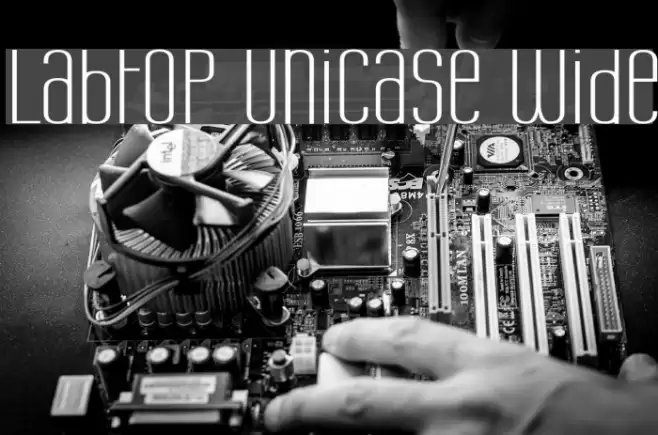 Labtop Unicase Wide Font examples