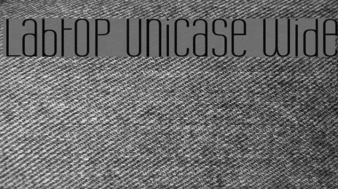 Labtop Unicase Wide Font examples