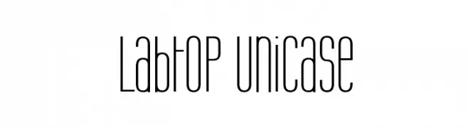 Labtop Unicase  नि: शुल्क फ़ॉन्ट्स डाउनलोड