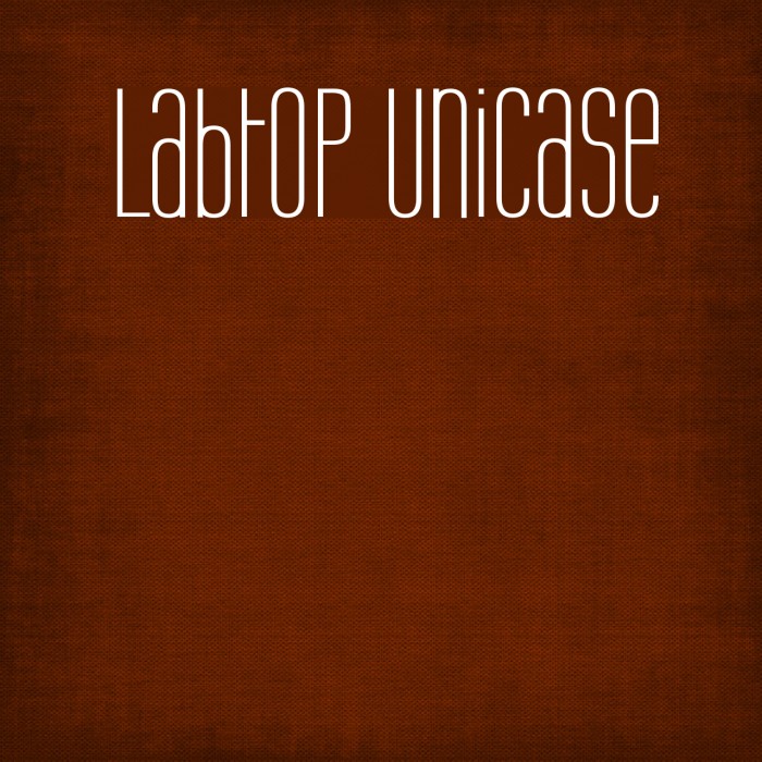 Labtop Unicase Caratteri examples
