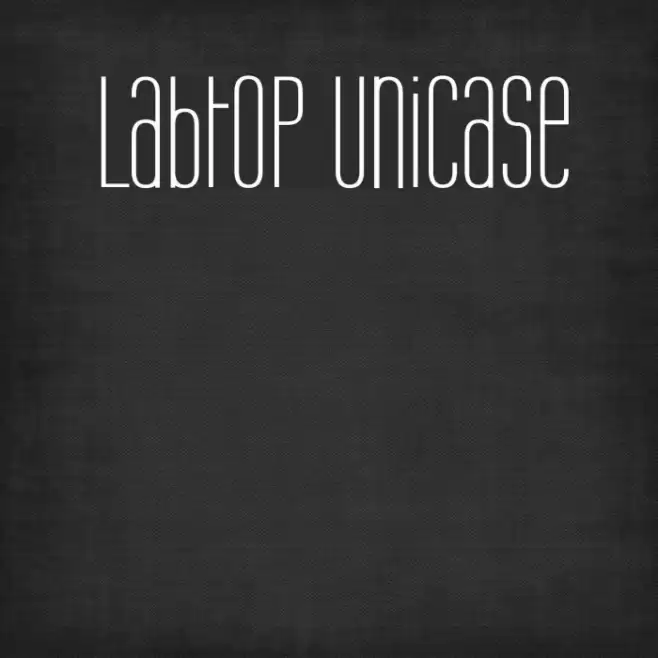 Labtop Unicase Caratteri examples