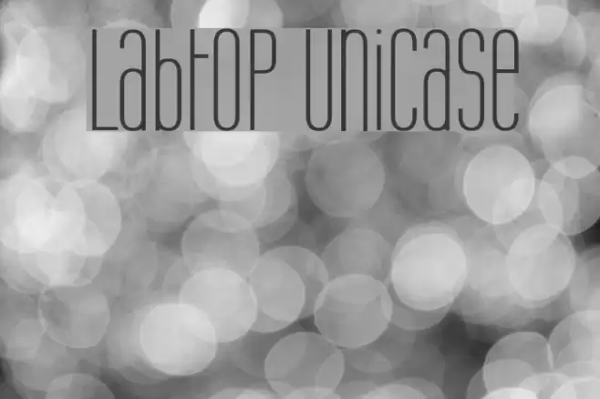 Labtop Unicase Caratteri examples