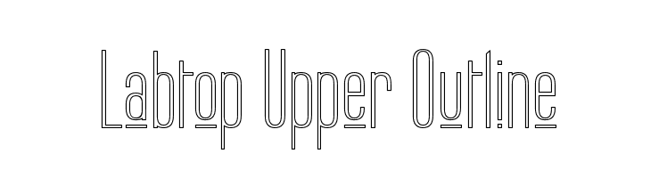 Labtop Upper Outline Fonte