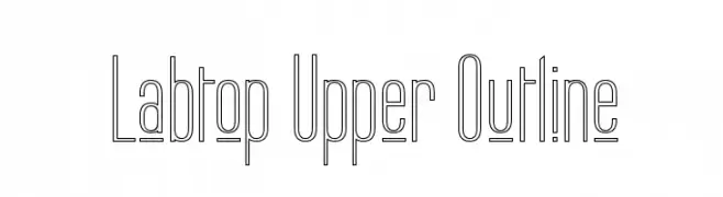 Labtop Upper Outline  font caratteri gratis